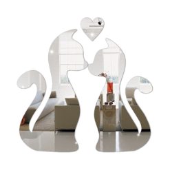 Kit Casal de Gatos em Espelho